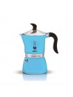 Гейзерная кофеварка Bialetti FIAMMETTA, голубая флуоресцентная, 3 порции, Арт. 4632