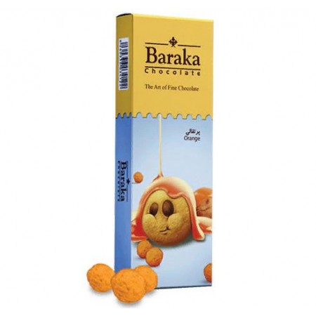 Бисквитные шарики Baraka в молочном шоколаде с апельсиновым вкусом 100 гр.