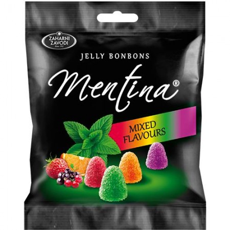 Мармелад жевательный ассорти с фруктово-ментоловым вкусом Mentina 90г